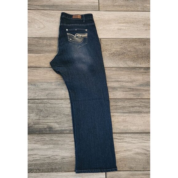 DKIN JEANS COLOR BLUE STRETCH INSEAM 30" SIZE 16W - Picture 1 of 8